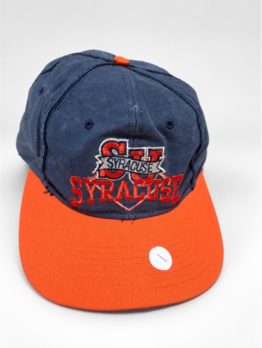 Vintage syracuse orangemen su snapback hat navy orange collegiate cap